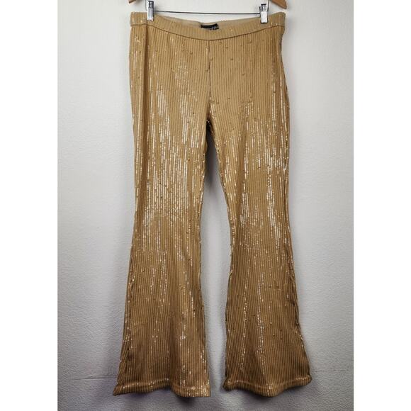Retrofete Julien Sequin Knit Pant in Nude Size XL NWT - Picture 3 of 11